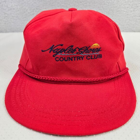 Vintagle Naples Shores Country Club Rope Hat Mens Adjustable Leather Strap - Picture 1 of 13